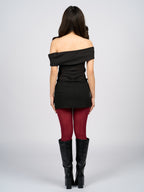 Off-Shoulder Printed Shirt